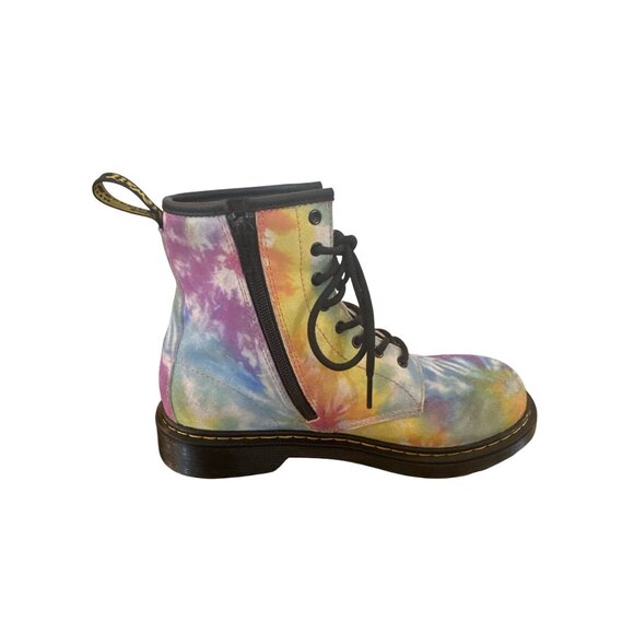 Dr. Martens 1460 Tie-Dye Lace-Up Boots Women’s Size 6 Colorful Suede - Picture 4 of 11